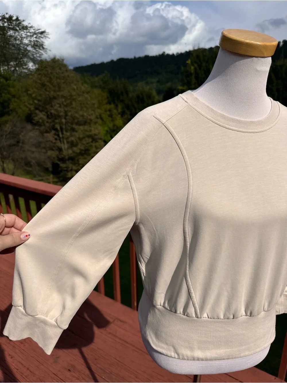 Lululemon Softstreme Ribbed-Hem Pullover Natural Ivory